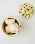 Leftover: Cortona Splatterware Garlic Jar