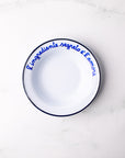 Leftover: Italian Phrase Enamel Bowl