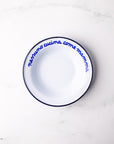 Leftover: Italian Phrase Enamel Bowl