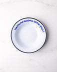 Leftover: Italian Phrase Enamel Bowl