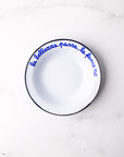Leftover: Italian Phrase Enamel Bowl