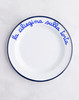 Leftover: Italian Phrase Dessert Plates