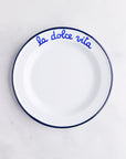 Leftover: Italian Phrase Dessert Plates