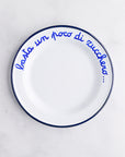 Leftover: Italian Phrase Dessert Plates