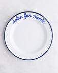 Leftover: Italian Phrase Dessert Plates