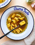 Leftover: Italian Phrase Enamel Bowl
