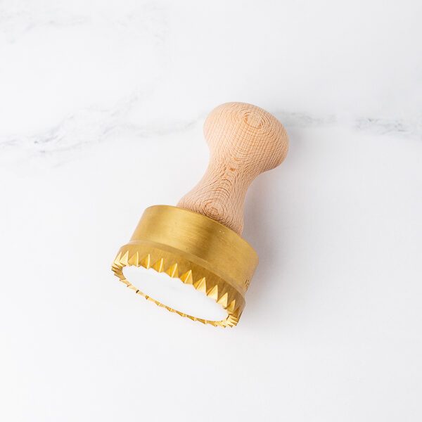 Brass Round Ravioli Stamp