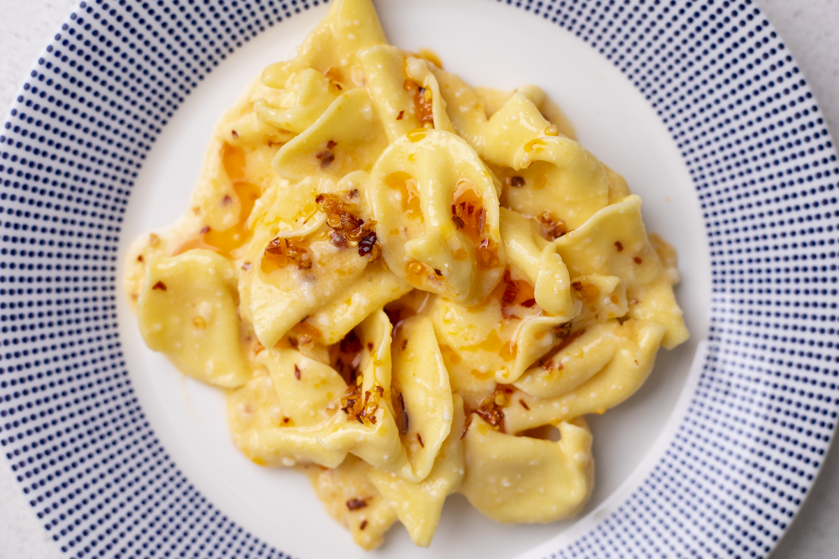 Imbutini with Chili Crisp, Butter & Parmigiano