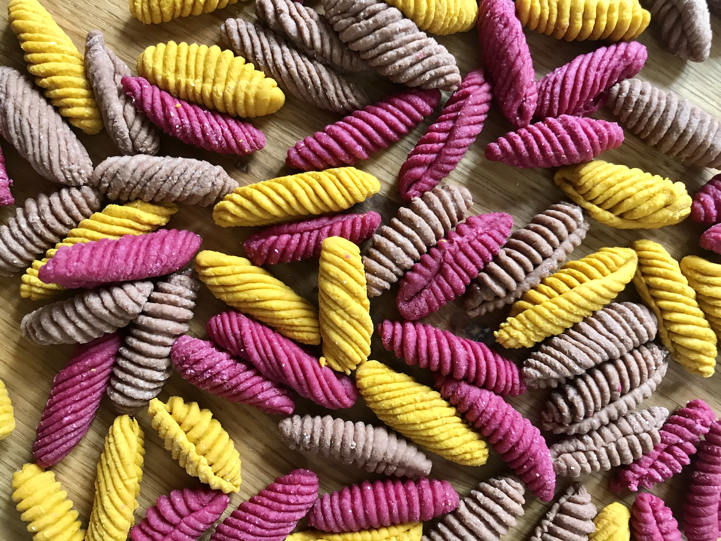 Fall-colored cavatelli