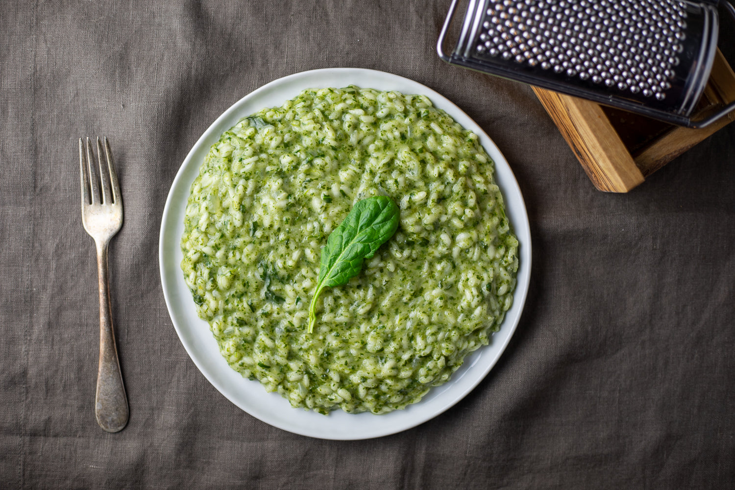 Green Spinach Risotto - qb cucina