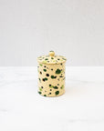 Cortona Splatterware Garlic Jar