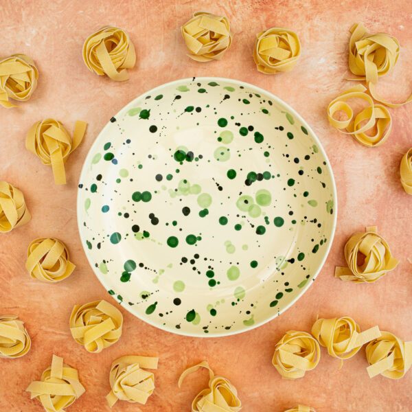 Cortona Splatterware Pasta Serving Bowl
