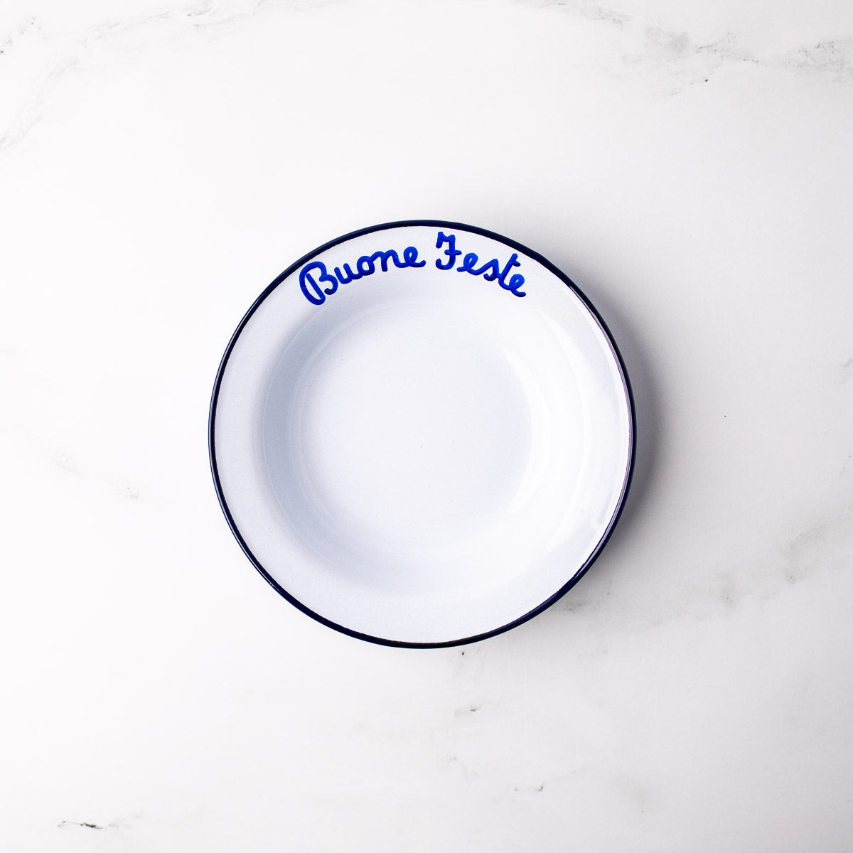 Italian Phrase Enamel Bowl