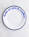 Italian Phrase Dessert Plates