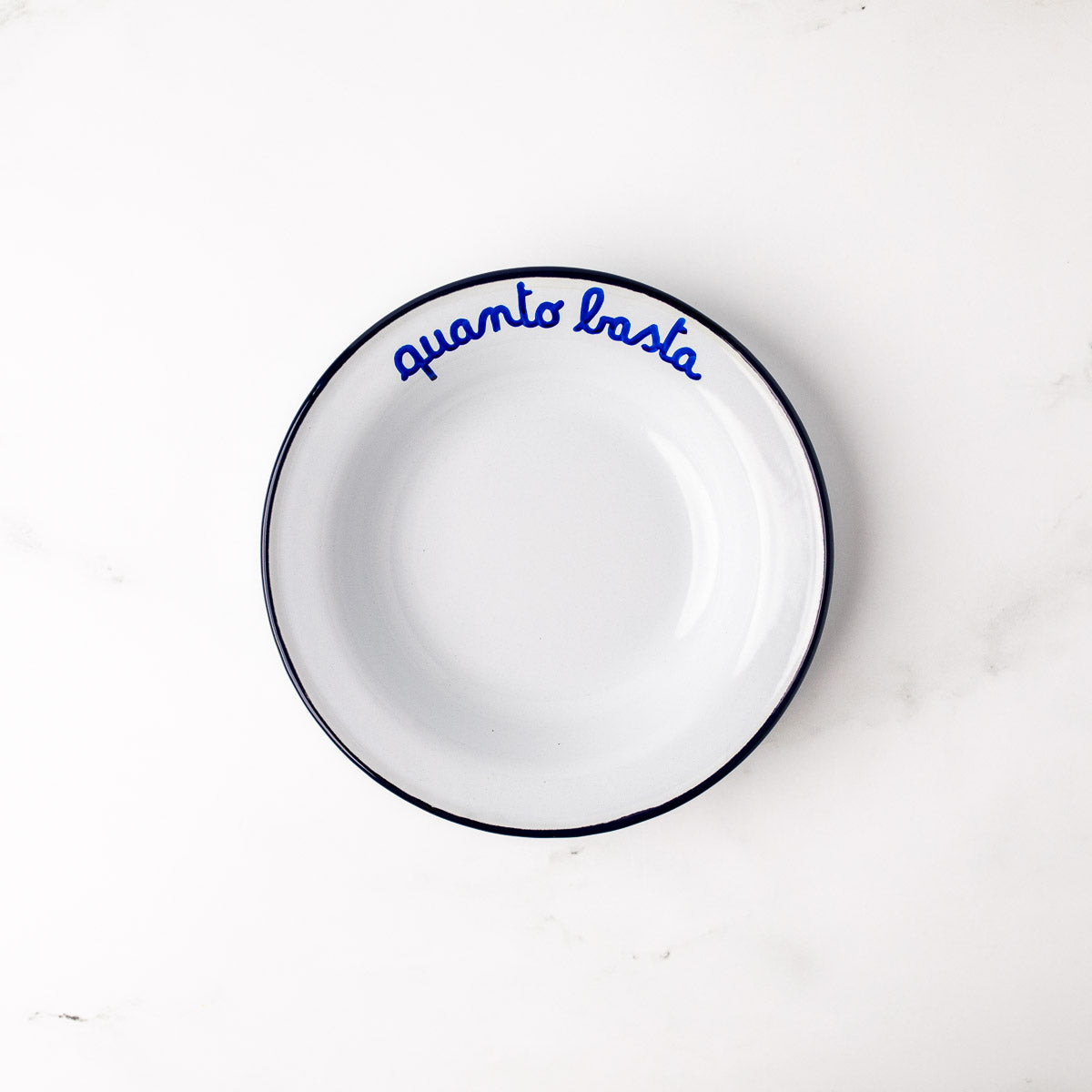 Italian Phrase Enamel Bowl