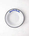 Italian Phrase Enamel Bowl