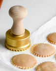 Brass Round Ravioli Stamp