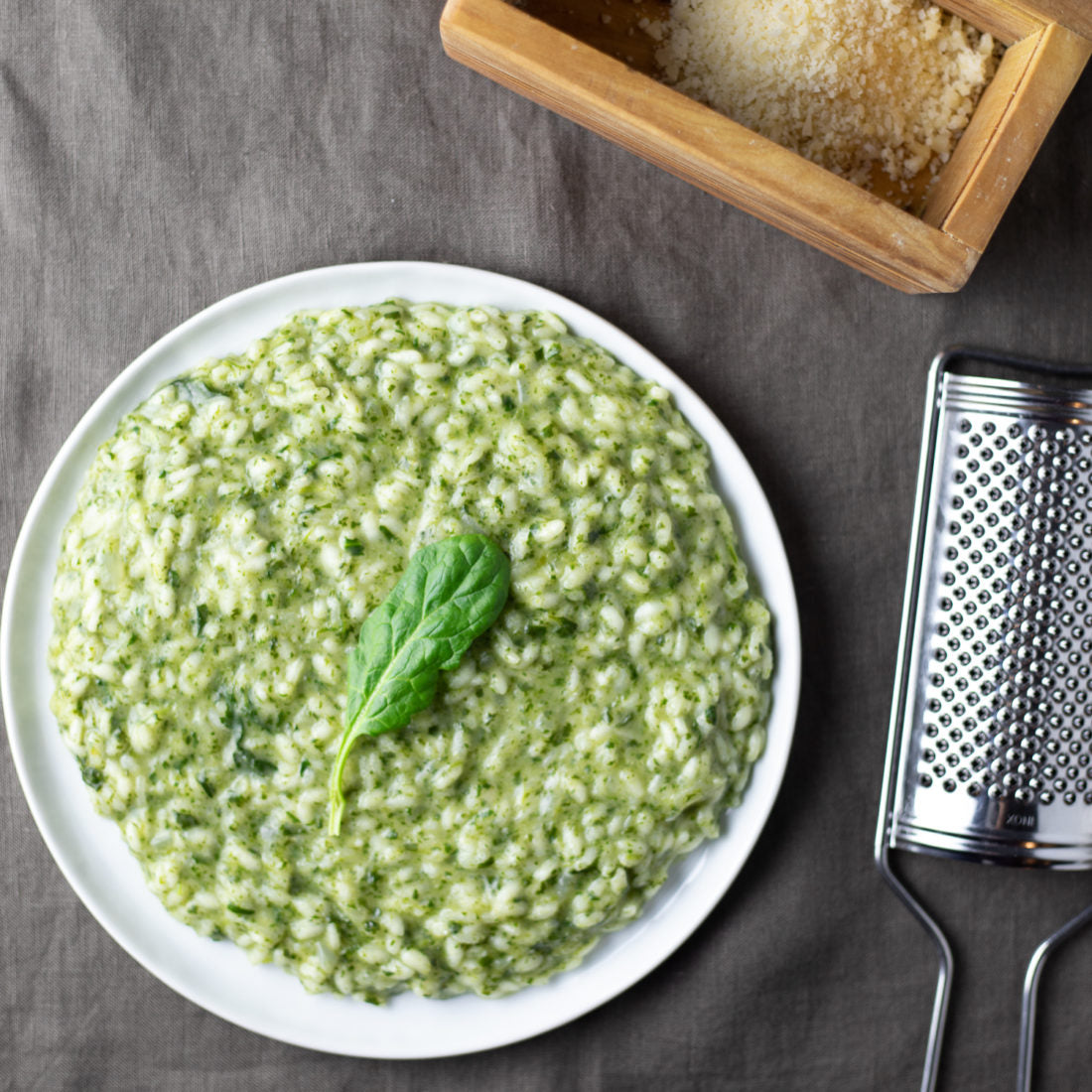 Spinach Risotto Verde - q.b. cucina