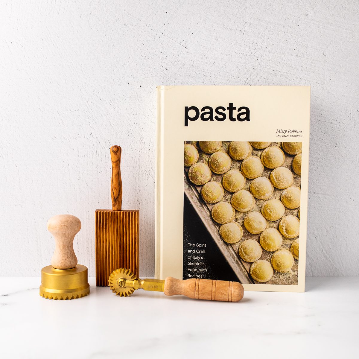 Brass Fluted Double Pasta & Pastry Wheel - q.b. cucina